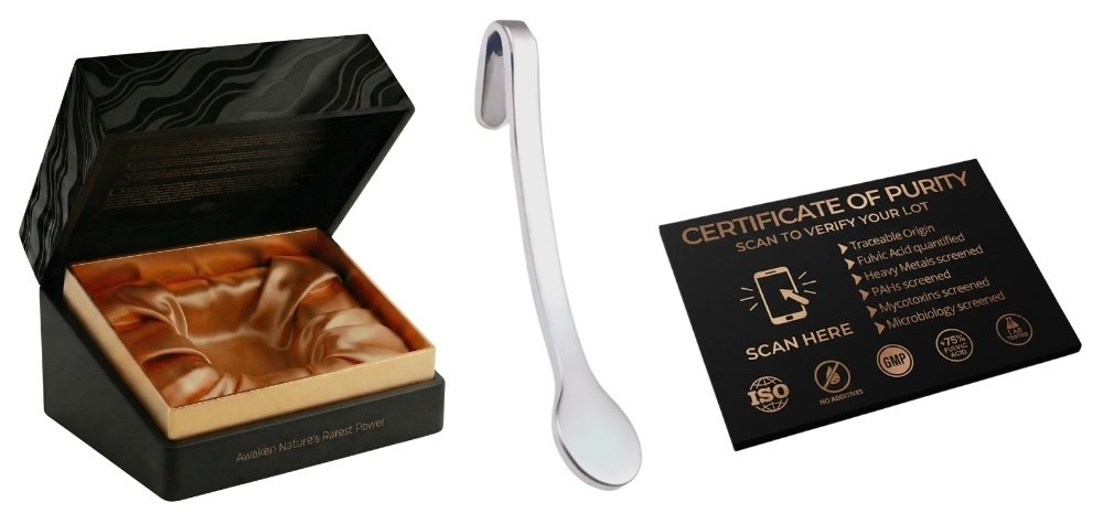 Coffret offert avec cuillère et carte de traçabilité